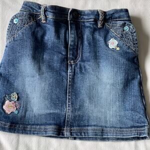 Oshkosh girls Genuine kids 4T Pocket Blue Denim Jean skirt